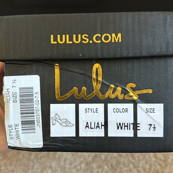 Lulus Aliah White Lace-Up High Heel Sandals - Picture 2 of 4